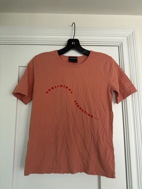 Women's Short Sleeve Tee - Coral Pink Graphic